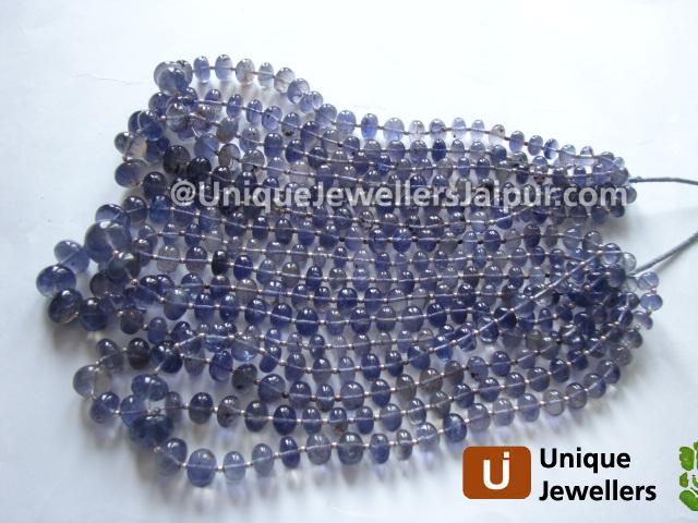 Iolite Plain Roundelle Beads